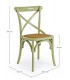 Sedia Cross verde – con struttura in legno di olmo dimensioni e misure