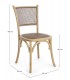 Sedia Carrel naturale – con struttura in legno di olmo dimensioni e misure
