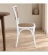Sedia Carrel bianco – con struttura in legno di olmo in una seconda ambientazione