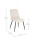 Sedia Cora nero/beige – con rivestimento in poliestere dimensioni e misure