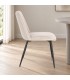 Sedia Cora nero/beige – con rivestimento in poliestere vista da un altra angolazione