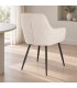 Sedia con braccioli Cora nero/beige – con rivestimento in poliestere in una seconda ambientazione