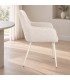 Sedia con braccioli Cora beige/beige – con rivestimento in poliestere