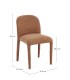 Sedia Antara terracotta – con rivestimento effetto bouclé dimensioni e misure