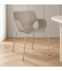 Sedia con braccioli Lennox grigio – impilabile