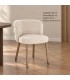 Sedia con braccioli Ilma lucente/rovere – con rivestimento in poliestere dimensioni e misure