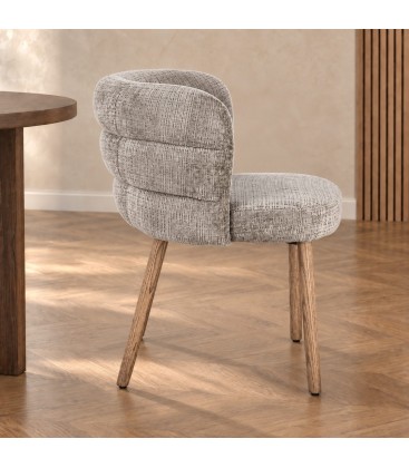 Sedia con braccioli Ilma cenere/rovere – con rivestimento in poliestere in una seconda ambientazione