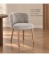 Sedia con braccioli Ilma cenere/rovere – con rivestimento in poliestere dimensioni e misure