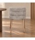 Sedia con braccioli Ilma cenere/rovere – con rivestimento in poliestere vista da un altra angolazione