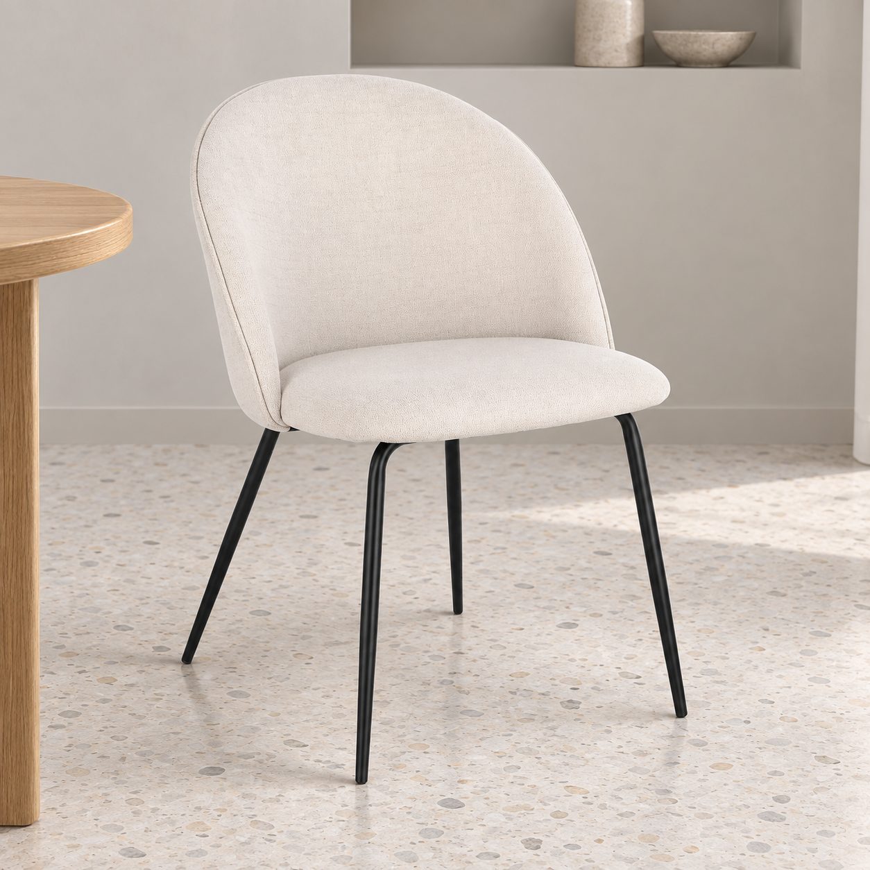 Sedia New Tanya ghiaccio – con rivestimento in poliestere