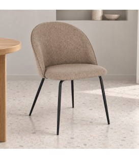 Sedia New Tanya caffè – con rivestimento in poliestere