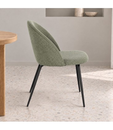 Sedia New Tanya salvia – con rivestimento in poliestere