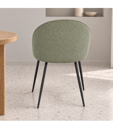 Sedia New Tanya salvia – con rivestimento in poliestere