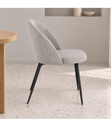 Sedia New Tanya cenere – con rivestimento in poliestere