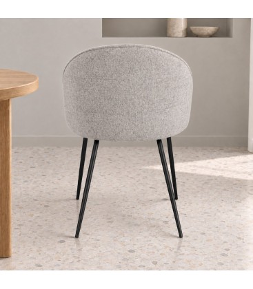 Sedia New Tanya cenere – con rivestimento in poliestere