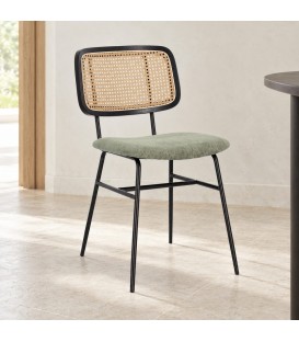Sedia Glenna verde – con rivestimento in poliestere