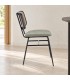 Sedia Glenna verde – con rivestimento in poliestere