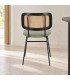 Sedia Glenna verde – con rivestimento in poliestere