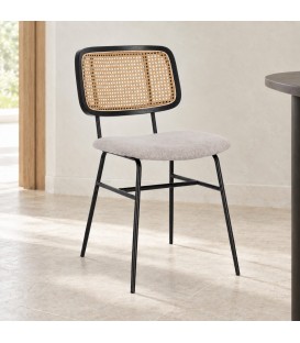 Sedia Glenna natural – con rivestimento in poliestere