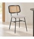 Sedia Glenna natural – con rivestimento in poliestere