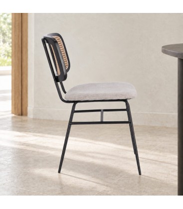 Sedia Glenna natural – con rivestimento in poliestere