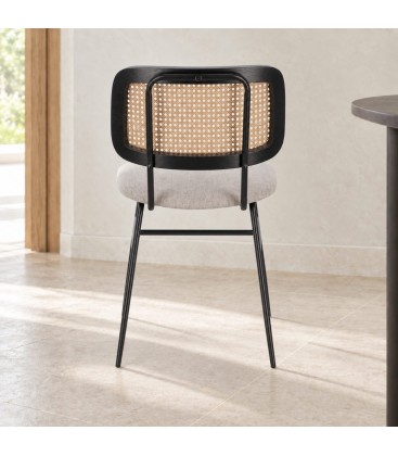 Sedia Glenna natural – con rivestimento in poliestere