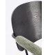 Dettaglio materiali e finiture di Sedia con braccioli Sienna verde – con rivestimento in poliestere