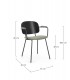 Sedia con braccioli Sienna verde – con rivestimento in poliestere dimensioni e misure