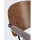 Dettaglio materiali e finiture di Sedia con braccioli Sienna grigio – con rivestimento in poliestere