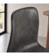 Sedia Kyra PU antracite vintage – con rivestimento in poliestere