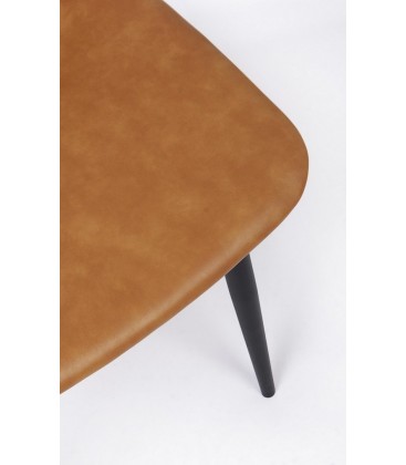 Sedia Kyra PU cuoio vintage – con rivestimento in poliestere