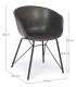 Sedia Warhol PU antracite vintage – con rivestimento in poliestere dimensioni e misure
