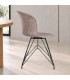 Sedia Loft nero PU beige vintage – con elementi in polipropilene