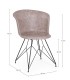 Sedia Loft nero PU beige vintage – con elementi in polipropilene