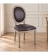 Sedia Mathilde dark – con rivestimento in poliestere ambientato