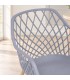 Sedia Optik grigio – con gambe in acciaio