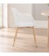 Sedia Optik bianco – con gambe in acciaio