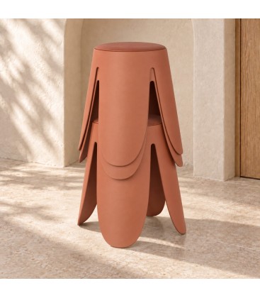 Sgabello Imogen Ø37a - 47h - Terracotta - vista aggiuntiva