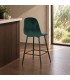Sgabello bar New Irelia 44a - 53b - 112h - 75h1 - Nero / velluto verde scuro - vista ambientata alternativa