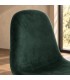 Sgabello bar New Irelia 44a - 53b - 112h - 75h1 - Nero / velluto verde scuro - dettaglio materiali e finiture