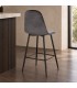 Sgabello bar New Irelia 44a - 53b - 112h - 75h1 - Nero / velluto grigio scuro - vista ambientata alternativa