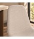 Sgabello bar New Irelia 44a - 53b - 112h - 75h1 - Nero / Beige - dettaglio materiali e finiture