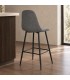 Sgabello bar New Irelia 44a - 53b - 112h - 75h1 - Nero / Grigio Scur - vista ambientata alternativa