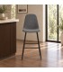 Sgabello bar New Irelia 44a - 53b - 112h - 75h1 - Nero / Grigio Scur - vista aggiuntiva