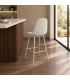 Sgabello bar New Irelia 44a - 53b - 112h - 75h1 - Tortora / Beige - vista ambientata alternativa