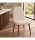 Sgabello bar New Irelia 44a - 53b - 112h - 75h1 - Tortora / Beige - dettaglio materiali e finiture