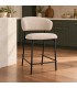 Sgabello cucina Prisca 57a - 60.5b - 95h - 65.5h1 - Nero / Sand - vista ambientata principale