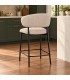 Sgabello cucina Prisca 57a - 60.5b - 95h - 65.5h1 - Nero / Sand - vista aggiuntiva