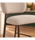 Sgabello cucina Prisca 57a - 60.5b - 95h - 65.5h1 - Bronzo / Sand - dettaglio materiali e finiture