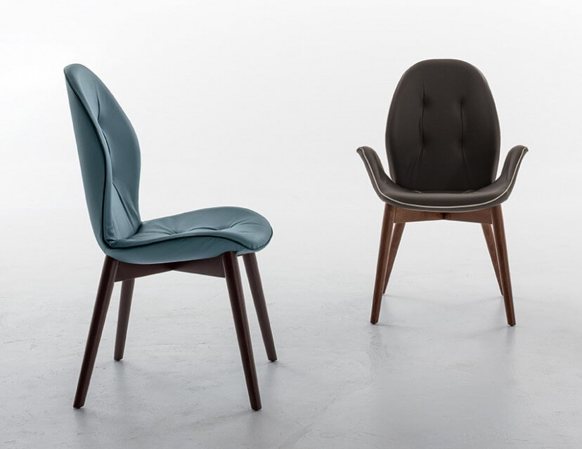 Sedia imbottita moderna di design Sorrento Tonin Casa